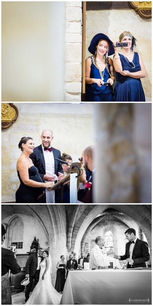 Reportage photo mariage à la Grange des Mollières dans les Yvelines-Photographe mariage Ile-de-France-paris-Oise-Le Comptoir Photo-église