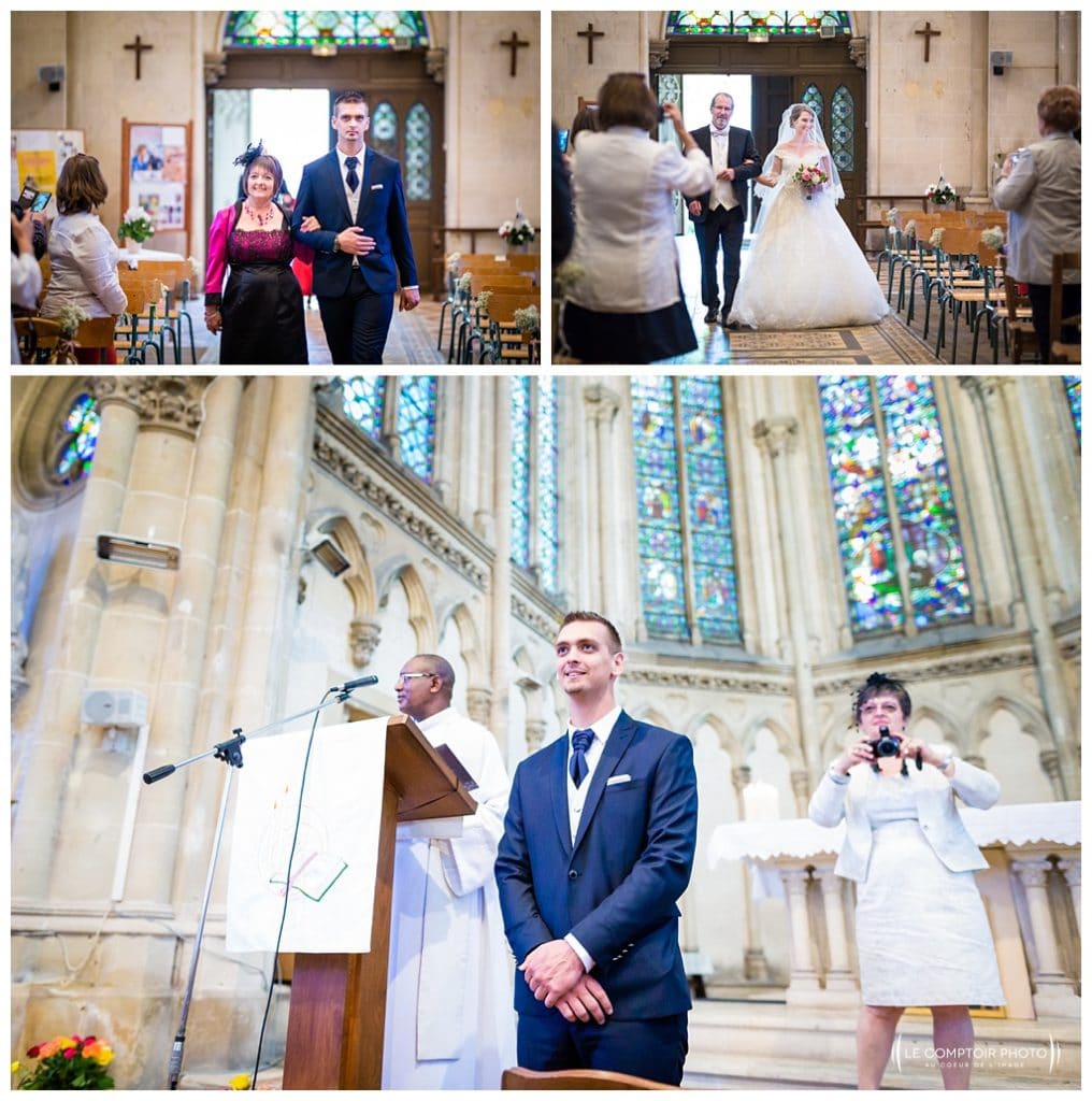 Entrée de l'église saint jacques - mariage - photographe beauvais